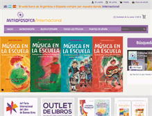 Tablet Screenshot of editorialantroposofica.com
